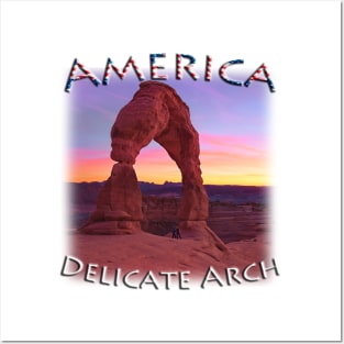 America - Utah - Delicate Arch sunset glow Posters and Art